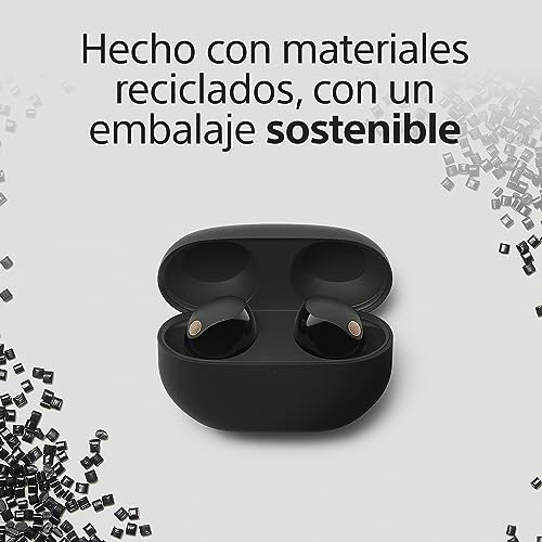 Auriculares inalámbricos con Noise Cancelling SONY WF-1000XM5, bluetooth, auriculares in-ear, micrófono, hasta 24 horas de batería, carga rápida, IPX4, Alexa y Google Assitant, iOS y Android - Negro