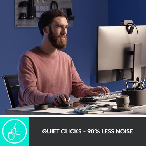Logitech MX Master 3S - Ratón inalámbrico de Rendimiento con Desplazamiento ultrarrápido, USB-C, Bluetooth, Windows, Linux, Cromado, Gris Oscuro