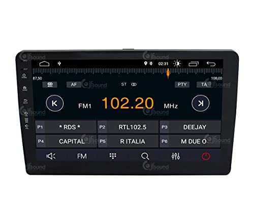Radio de Coche para Fiat 500L Android GPS Bluetooth WiFi USB Dab+ Touchscreen 10" 4core Carplay AndroidAuto