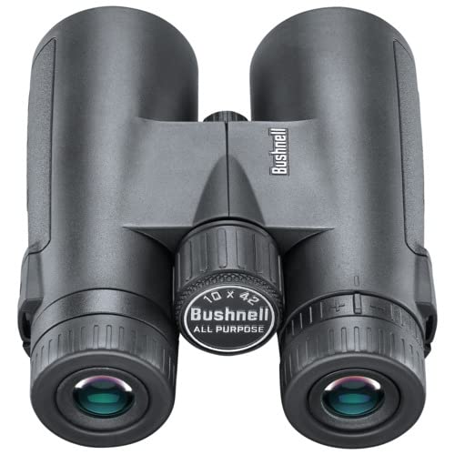 Bushnell - Prismáticos All-Purpose - 10x42 - Negro - Prisma de Techo - Multicapa - Prisma BaK-7 - Observación de Aves - Turismo - Viajes - Exteriores - Senderismo - 210142R