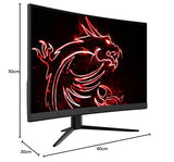 MSI Pantalla de PC G32C4 E2 curva FHD para juegos de 31.5 pulgadas, panel VA de 1500 R, 1920 x 1080, 170 Hz/1 ms, 16:9, FreeSync Premium: DisplayPort 1.2a, HDMI 1.4b