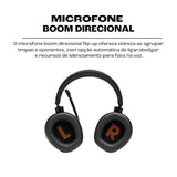 JBL Quantum 400 Auriculares para gamers con un diseño llamativo, tecnología de virtualización surround y reproducción DTS, con micrófono y RGB, compatible con múltiples plataformas, en negro