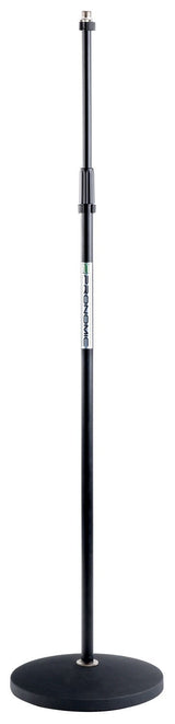 Pronomic MS-100 Soporte de Micrófono con Base Plana - Soporte para Micrófono - Base Plana - Altura: 88-158 cm - Peso: 3,4 kg - negro