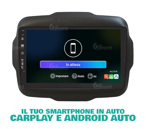 Radio de Coche para Jeep Renegade Android GPS Bluetooth WiFi USB Dab+ Touchscreen 9" 8core Carplay AndroidAuto