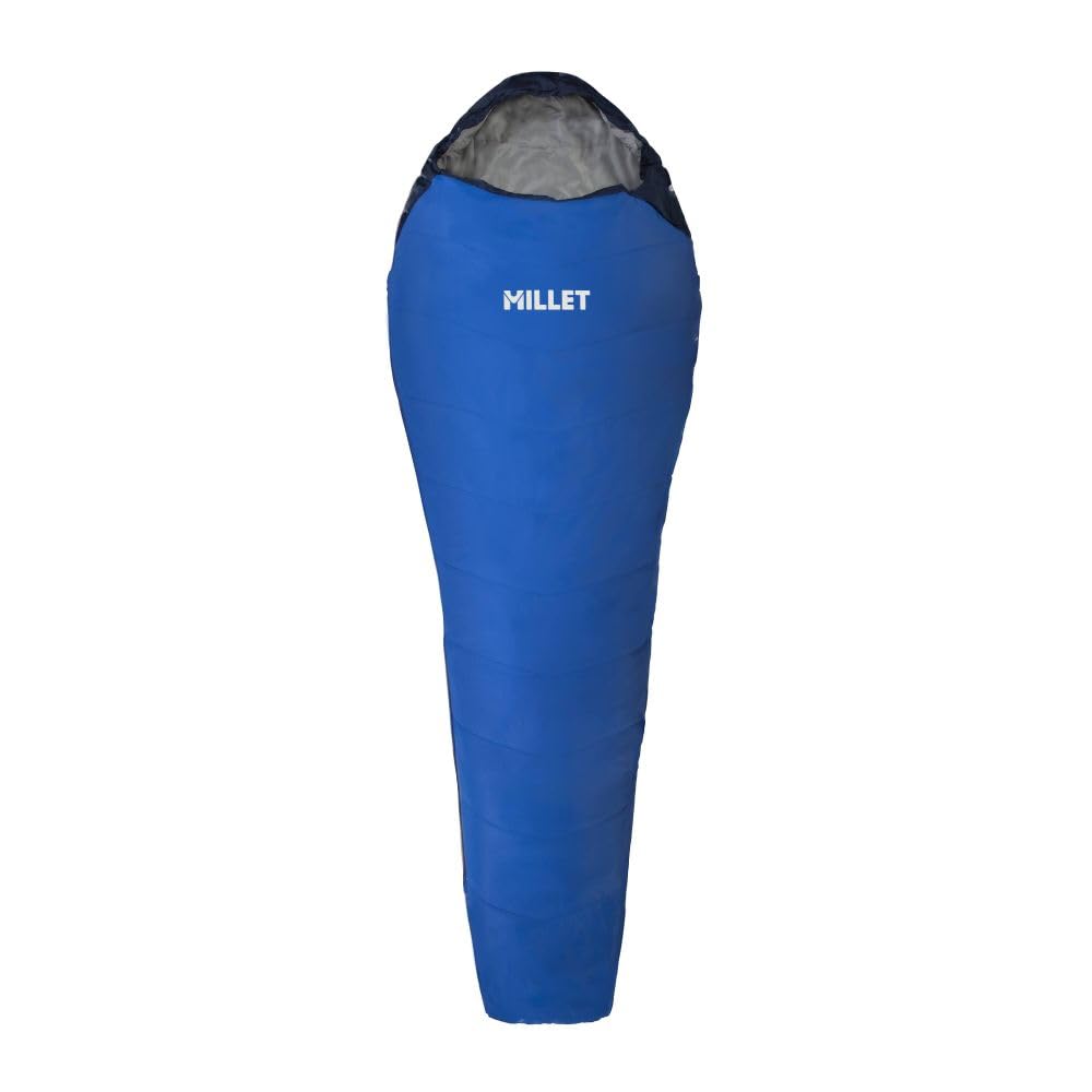 MILLET Active 600 Saco de Dormir, Azur Blue, Ouverture Droite