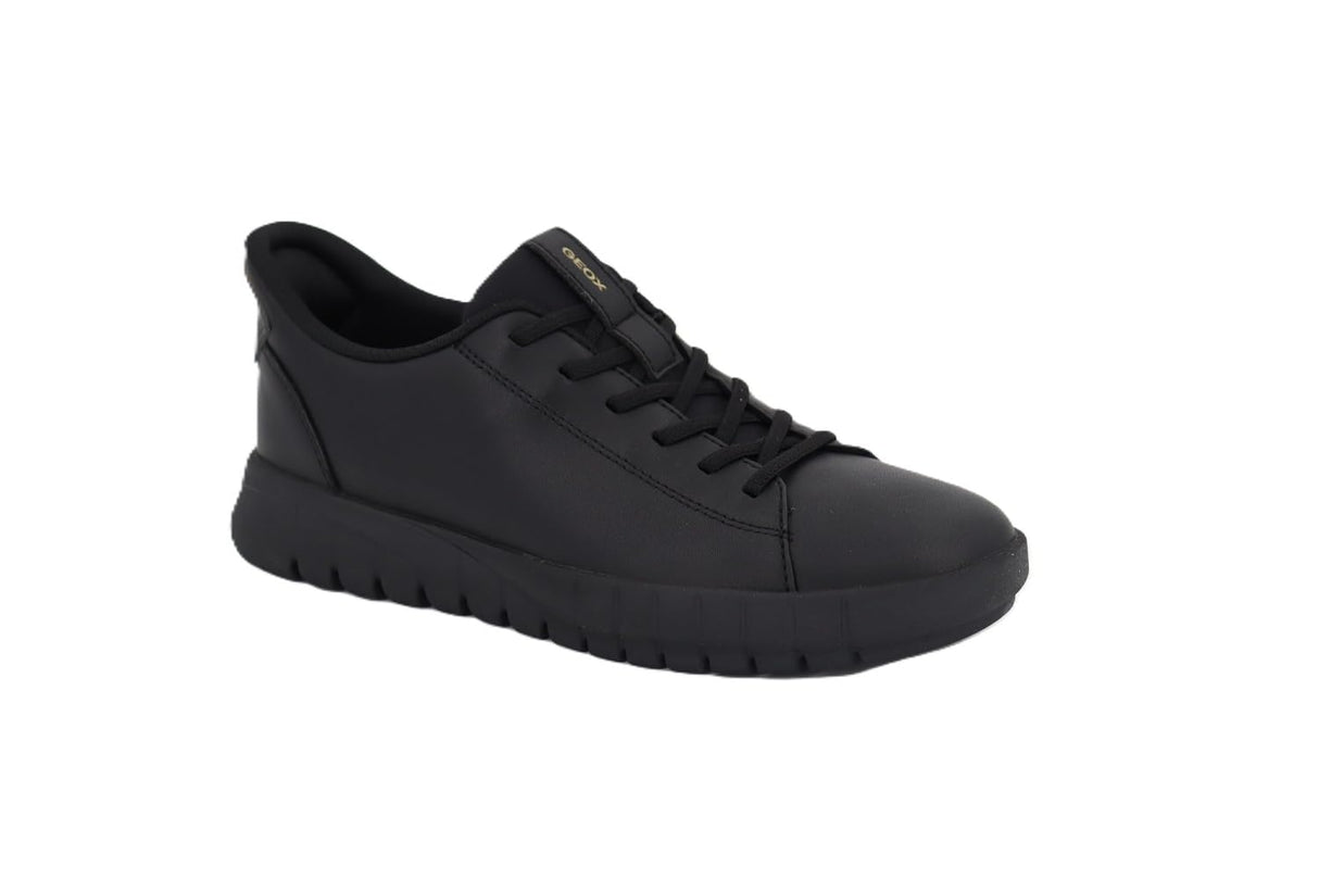 Geox D Flextride Plus A, Zapatillas Mujer, Negro, 38 EU
