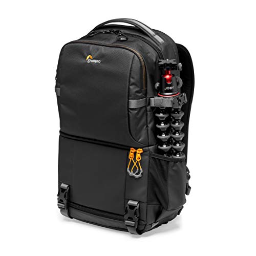 Lowepro Fastpack BP 250 AW III - Mochila para Cámara Refelx DSLR Sin Espejo, con Acceso QuickDoor, Compartimento Para Portátil de 13”, Para Cámaras Nikon D850, 300D Ripstop, Color Negro