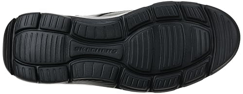 Skechers Arch Fit Garza Rowan, Zapatillas Hombre, Black Leather/Synthetic, 43 EU