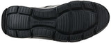 Skechers Arch Fit Garza Rowan, Zapatillas Hombre, Black Leather/Synthetic, 43 EU
