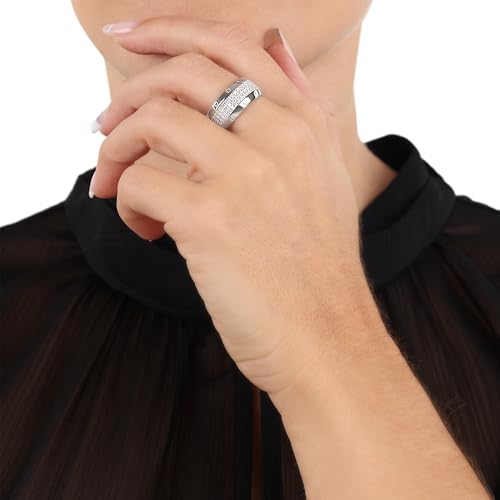 JOOP! 2039771 - Anillo de plata de ley 925 para mujer, con circonitas sintéticas, color blanco, viene en caja de regalo