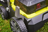 RYOBI - Escarificador Brushless Inalámbrico 36V One+ (2 x 18V) - Ancho 35cm - 4 Posiciones de Trabajo - Rodillo con 16 Cuchillas - Empuñadura Ajustable - sin Batería ni Cargador - RY18SFX35A-0
