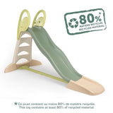 Smoby Life - Tobogán XL de Doble Onda – Tobogán Grande con Conexión de Agua, 2,30 Metros de Largo, con Caño Deslizante, Refuerzo, Material Reciclado y Proteccion UV,a Partir de 3 Años (7600820304)