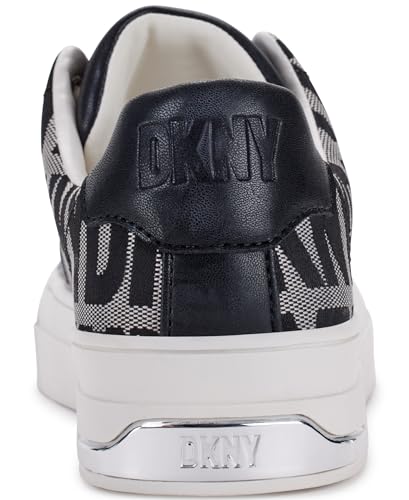 DKNY York Lace-up-Zapatillas Deportivas, Mujer, Negro Blanco, 39 EU