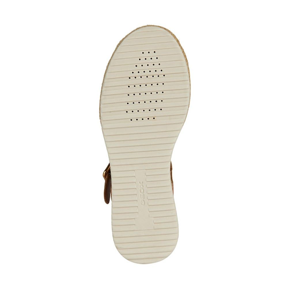 Geox D Eolie A, Sandalia de cuña, coñac, 38.5 EU