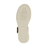 Geox D Eolie A, Sandalia de cuña, coñac, 38.5 EU
