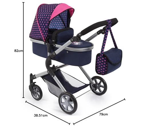 Bayer Design-18154AA Cochecito para Muñecas, color, 82 x 38,5 x 79 cm (18154AA)