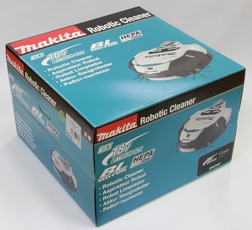 Makita DRC300Z - Limpiador robótico sin escobillas LXT de Iones de Litio de 18 V - Baterías y Cargador no incluidos
