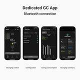 Green Cell GC HabuDen Wallbox 22 kW 32 A 5 m Type 2 Charging Cable Intelligent EV Charging Station with GC App Bluetooth WiFi Compatible with All Electric Cars Electric Car Home Charging with 22 kW /