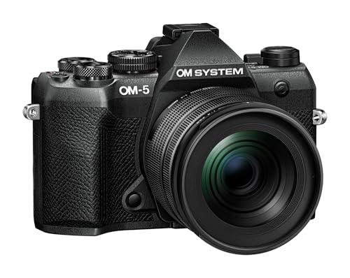 Cámara Micro Cuatro Tercios OM SYSTEM OM-5 Mark II, Incl. Objetivo M.Zuiko Digital ED 12-45mm Pro, Sensor Live Mos de 20 MP, estabilización de Imagen de 5 Ejes, Sellado IP53 contra la Intemperie