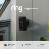 Novedad Ring | Cámara exterior Plus con batería (Outdoor Camera Plus): cámara inalámbrica exterior, 2K con Ring Vision, instalación propia, alternativa a CCTV (30 días gratis de Ring Home)