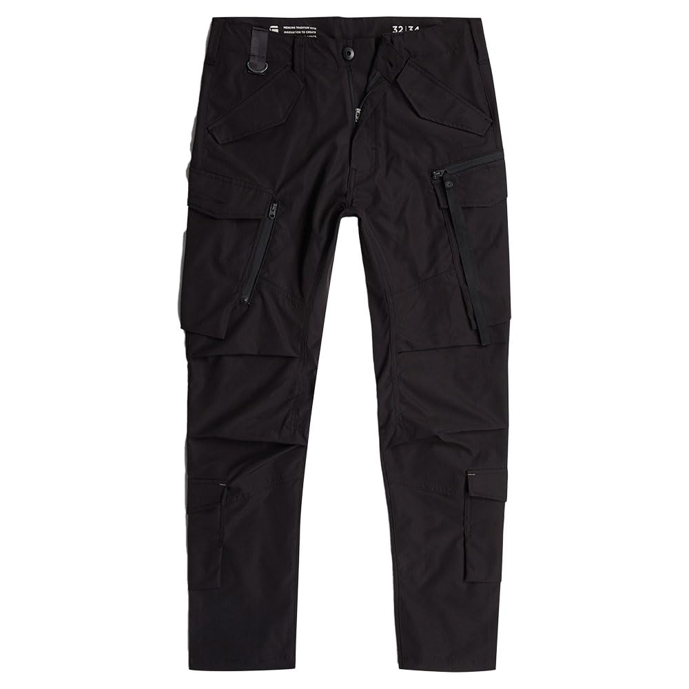 G-STAR Para Hombre Pantalones Skinny Cargo Toolbox, Negro (dk Black D26174-D909-6484), 36W / 32L