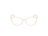 Guess Gu50171 Marcos para Gafas recetadas, 021 Shiny White, 53/17/140 para Mujer