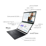 ASUS Zenbook Duo OLED UX8406CA-QL078W - Ordenador Portátil 14" WUXGA 120Hz (Intel Core Ultra 9 285H, 32GB RAM, 1TB SSD, ARC 140T, Windows 11 Home) Pantalla táctil, Gris - Teclado QWERTY español
