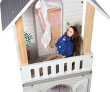 Small Foot Casa de muñecas Villa de Ensueño XL, 3 Pisos, muñecas de hasta 30 cm, Escala 1:6, Aspecto de Madera, 12730