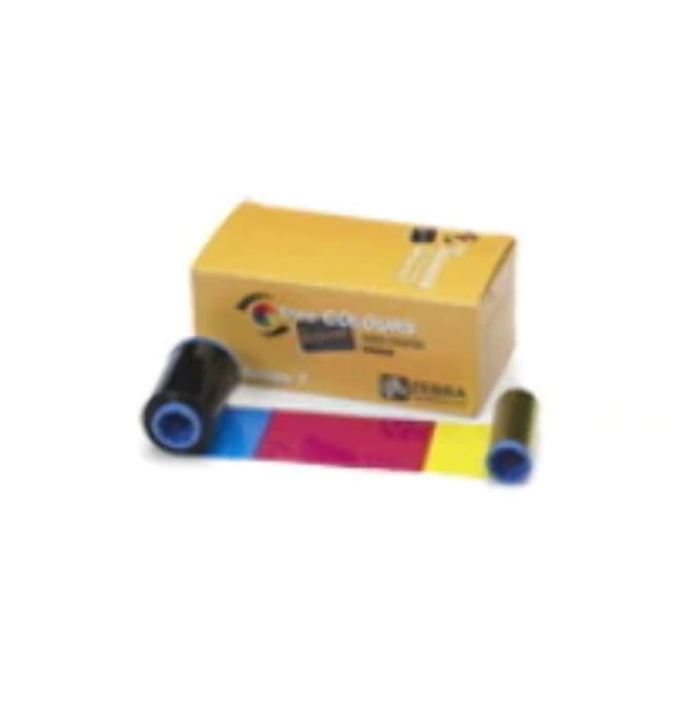 Zebra 800300-360EM cinta para impresora 200 páginas Negro, Cian, Magenta, Amarillo - Cinta de impresoras matriciales (ZC300, 200 páginas, Negro, Cian, Magenta, Amarillo, Transferencia térmica, Zebra)