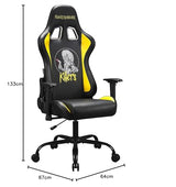 Subsonic Iron Maiden - Silla Gaming ergonomica Respaldo/Asientos Ajustables - Silla de Oficina Gamer para Adultos con Licencia Oficial