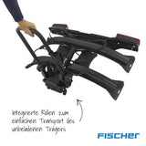 FISCHER Portabicicletas RoadLine Black para Embrague, portabicicletas para Coche, premontado, bloqueable, hasta 60 kg, Color Negro