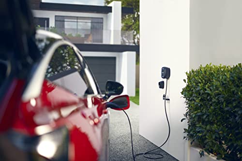 Wallbox Kit Pulsar MAX (Cargador de vehículo eléctrico, medidor de Potencia y Cable Dock) 22 kW, Cable 5 m, T2 Negro. Compatible con Alexa y Google Home.
