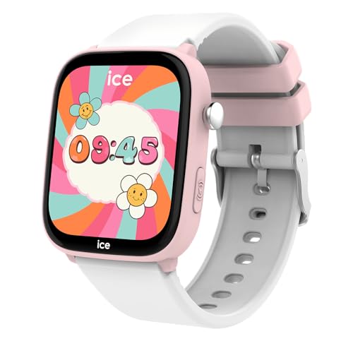 Ice-Watch - ICE smart junior 3.0 Find My Pink White - Reloj conectado geolocalizable rosa para Niña con Correa de silicona - 024549 (1.75 pulgadas)