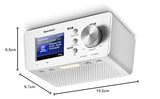 Karcher RA 2035D - Radio con Radio Dab+ / FM (20 emisoras Cada una) y Bluetooth, Despertador (Alarma Dual), Temporizador de Cuenta atrás - luz LED