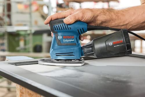 Bosch Professional GSS 160 MULTI - Lijadora orbital (180W, 3 platos 140, 160 y Delta, en L-BOXX)