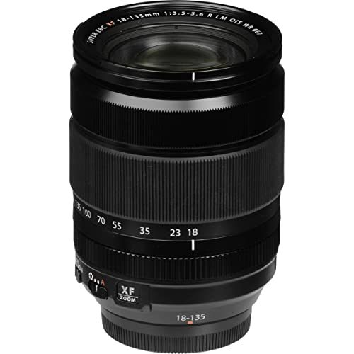 Fujifilm Fujinon - XF18-135mm F3.5-5.6 R OIS WR (Distancia Focal 18-135mm, Apertura f/3.5-5.6, Zoom óptico 7.5X,estabilizador óptico, diámetro: 67 mm), Negro