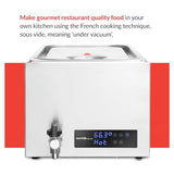 Sous Vide Tools Baño de Agua Compacto, 28 litros, Acero Inoxidable