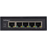 StarTech.com Switch Conmutador Industrial Ethernet Gigabit de 5 Puertos PoE no Gestionado de Servicio Pesado GbE PoE+ IP30 (IESC1G50UP)