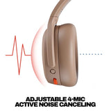 Skullcandy Crusher ANC 2 - Auriculares inalámbricos Bluetooth sobre la oreja con graves multisensoriales, cancelación activa de ruido, batería de hasta 60 horas, micrófono para iPhone Android - Primer