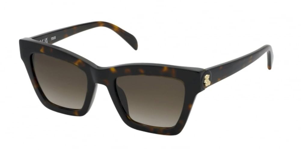 TOUS STOC17 Gafas, Shiny Brown/Yellow Havana, 52 para Mujer