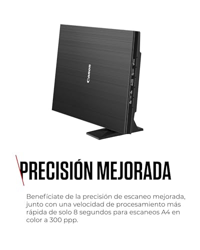 Canon CanoScan LiDE 400 Escáner Plano, A4, Documentos y Fotografías, Escaneo y Copia Automática, Alta Resolución 4800 x 4800ppp, Escaneo de Alta Velocidad, Negro