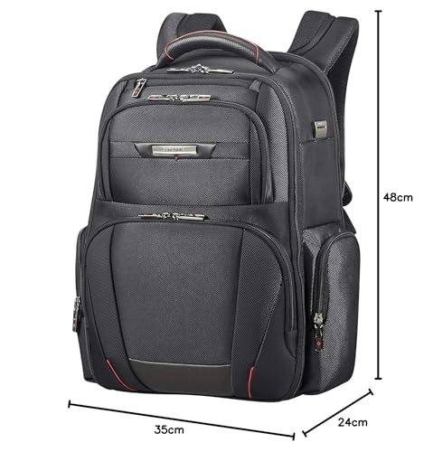Samsonite Pro -DLX 5-15.6 pulgadas de mochila para laptop expandible, 44.5 cm, 21/26 L, negro (negro)