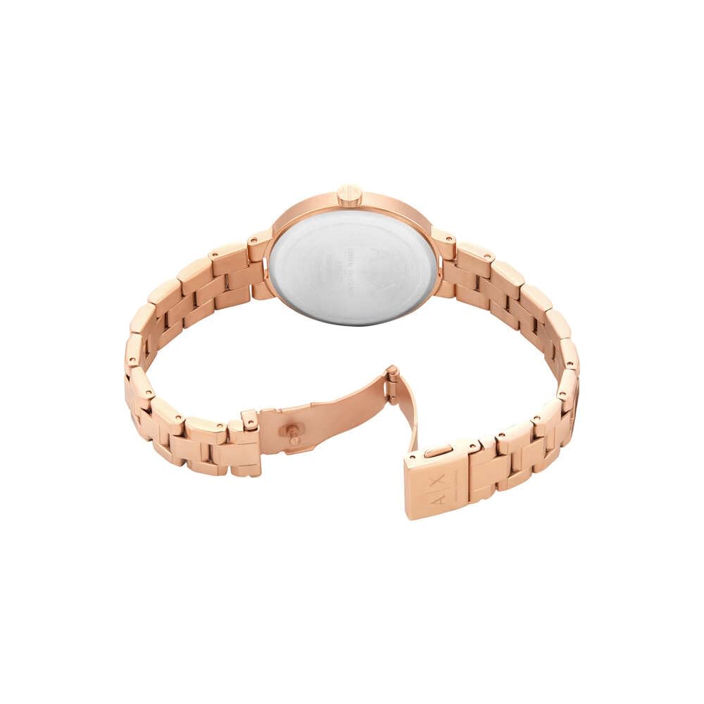 Armani Exchange Reloj Analógico para Mujeres de Cuarzo con Correa en Acero Inoxidable AX5177