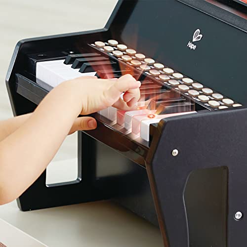 Hape - Piano con Taburete Aprende con Luces Negro (E0629)