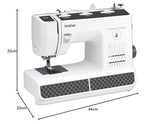 Brother HF27 - Máquina de Coser Acero Inoxidable, 44 x 20 x 33 cm, Color Negro/Blanco