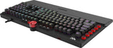 AOC AGON AKG700 Teclado de gaming - Teclado para PC con distribución en alemán e interruptores Cherry MX Red, Anti-Ghosting, N-Key Rollover y software programable AOC G-Tools, negro