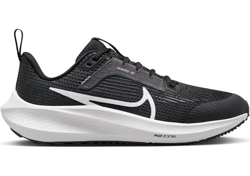 Nike Air Zoom Pegasus 40 (GS), Bajo, Black/White-Iron Grey, 36.5 EU