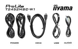 iiyama Monitor T2452MSC-W1-23.8", IPS, 1920x1080/75Hz, 1H1DP