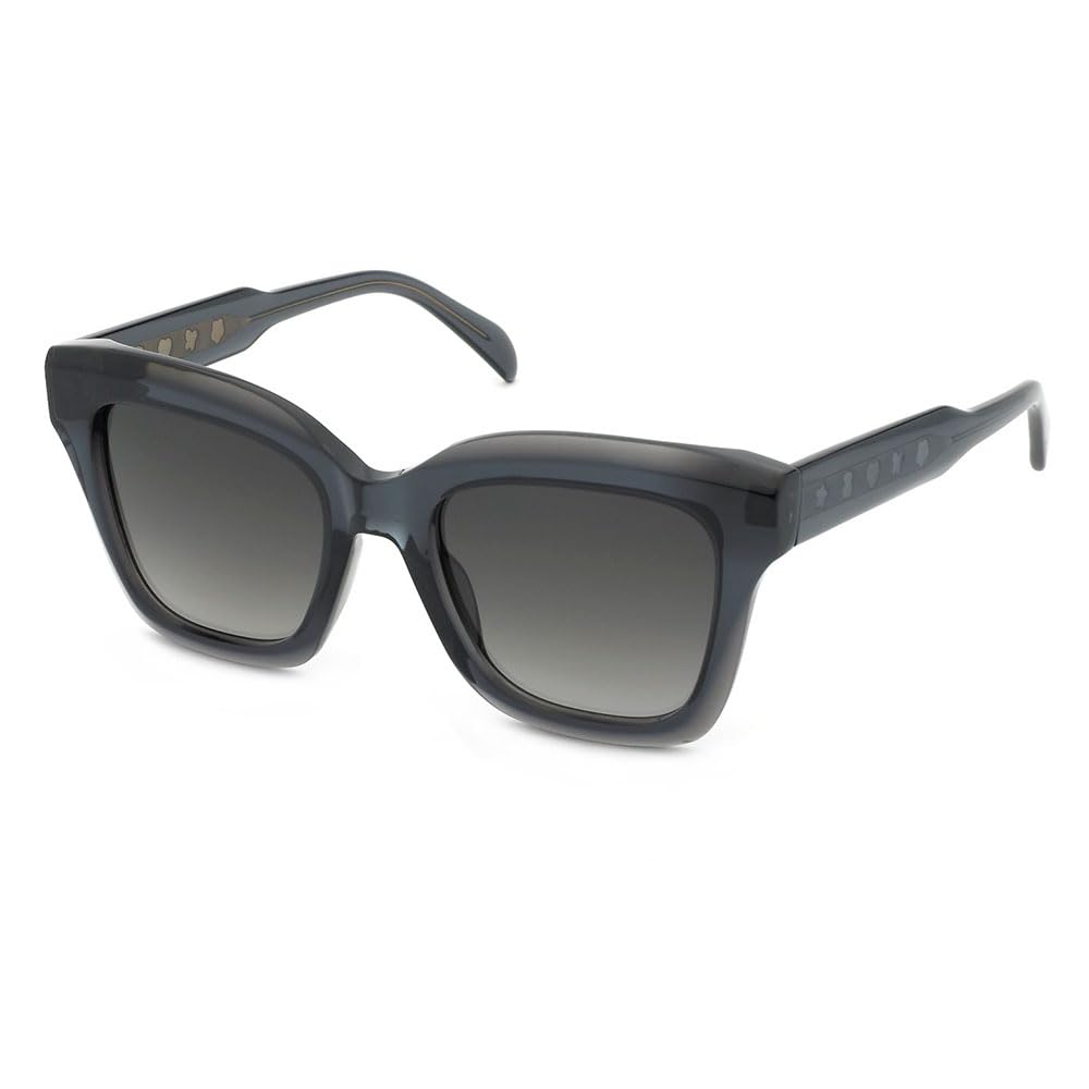 Tous STOC81V Sunglasses, Shiny Blue Top+Grey, 53 Unisex Adulto