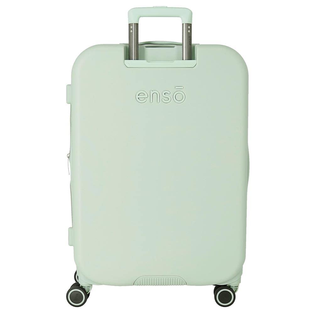 Enso Beautiful day Maleta mediana Verde 48x70x28 cms Rígida ABS Cierre TSA integrado 79L 4,32 kgs 4 Ruedas dobles